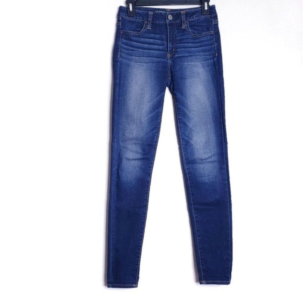 American Eagle Hi Rise Jegging Super Stretch Skinny Jeans Women's Size 2